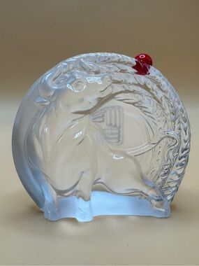 LIULI Zodiac Crystal Figurine Ox Crystal sculpture home gift holiday gift